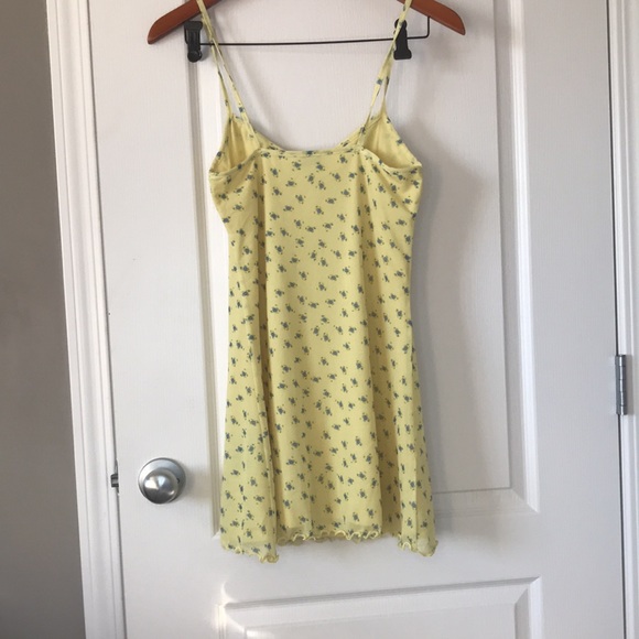 Yellow y2k mini slip dress - Picture 2 of 3